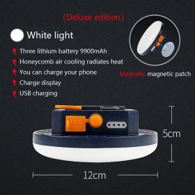 ZK40 9900mAh LED Tent Light Rechargeable Lantern Portable Emergency Night Market Light Outdoor Camping Bulb Lamp Flashlight Home (Wattage: White 9900mAh)